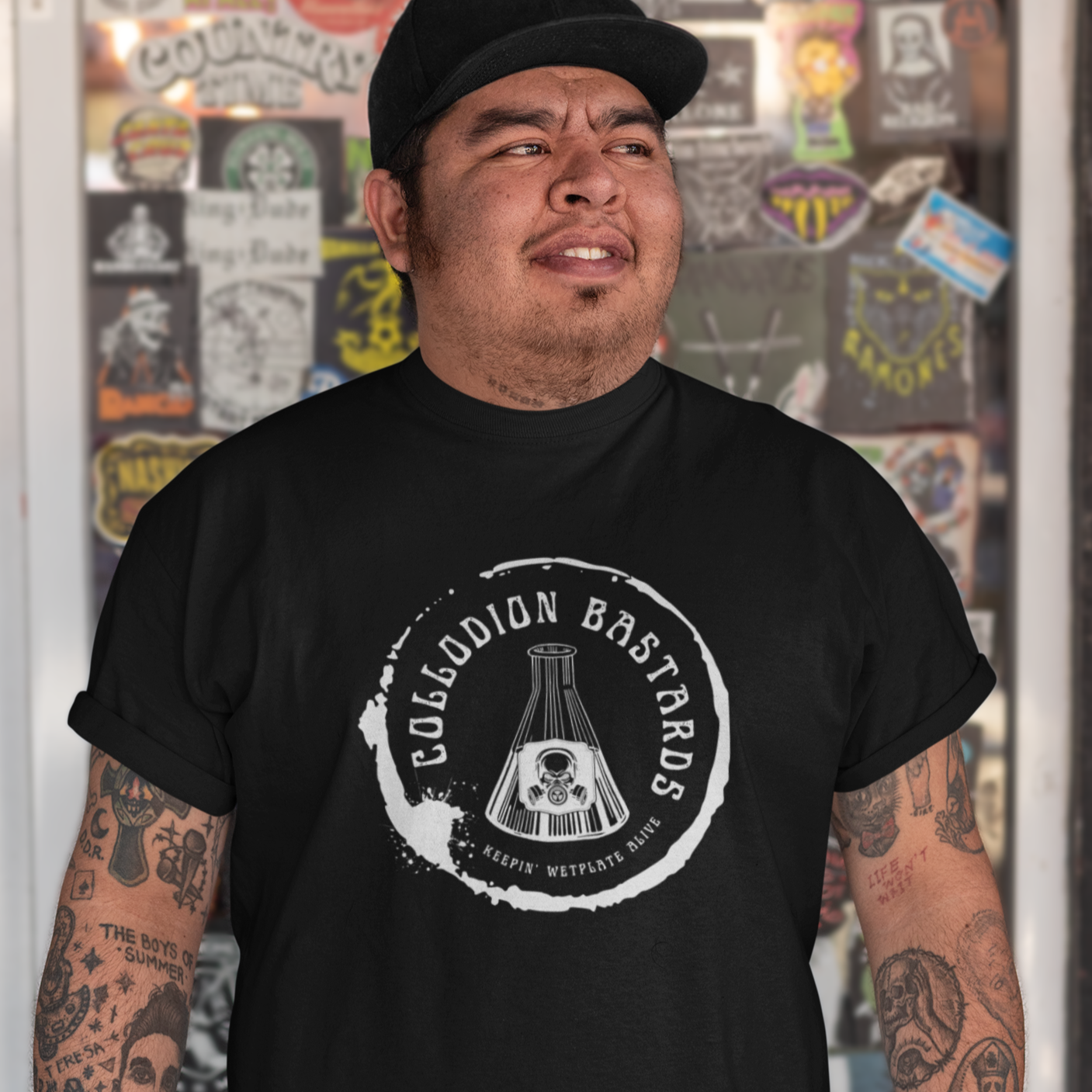 Collodion Bastards - Keepin' Wetplate Alive  - Unisex T-shirt - dark colours